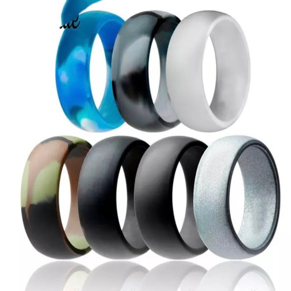 Jewelry Black Medical Grade Silicone Ring Poshmark